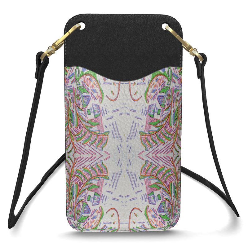 Wegene leather phone case with strap