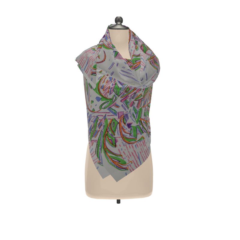 Wegene — silk scarf wrap or shawl