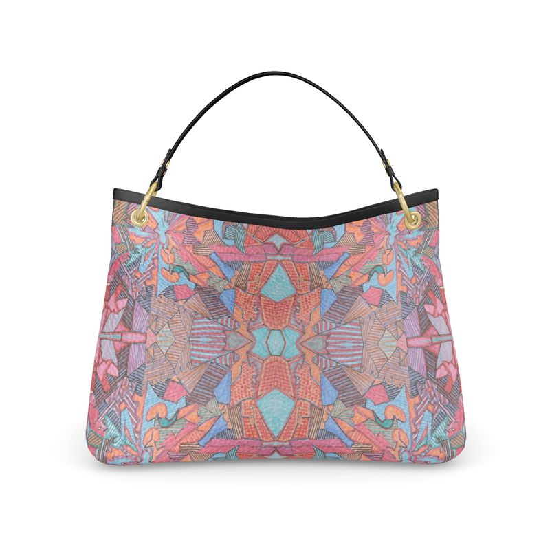 Ketma on leather slouch bag