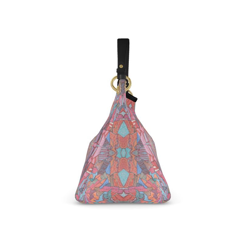 Ketma on leather slouch bag