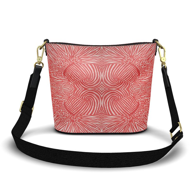 Esat Lequash on leather large bucket tote