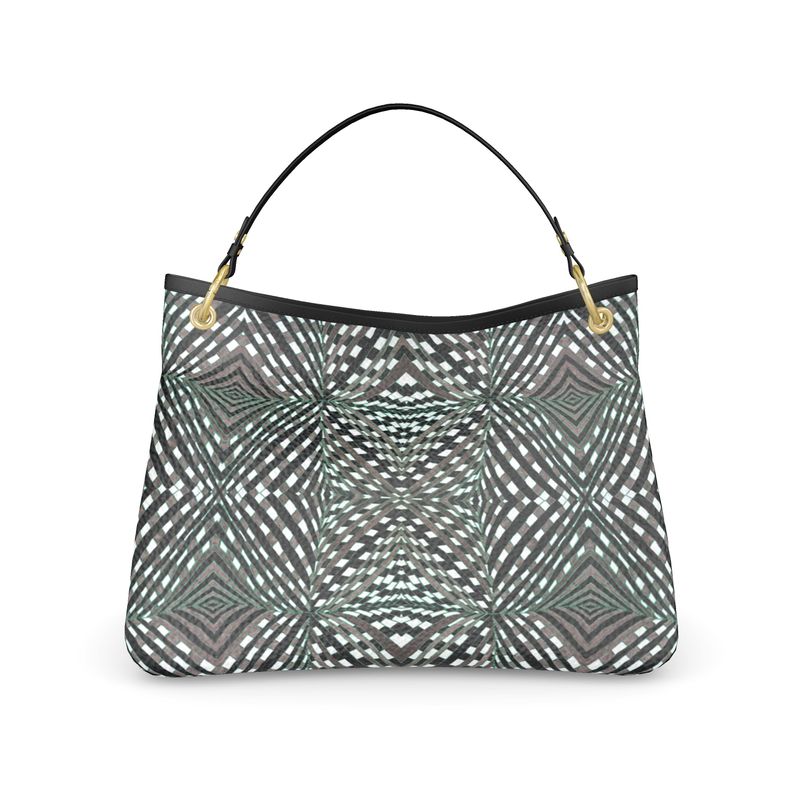 Enqoqelsh on leather slouch bag