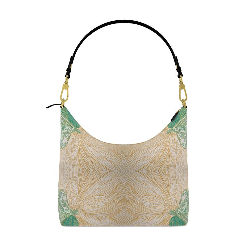 Abeba on leather hobo bag