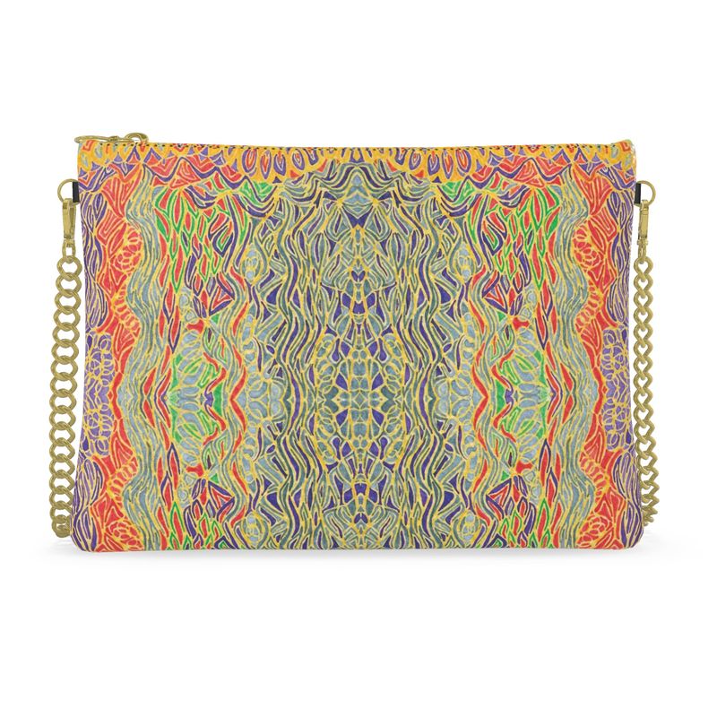 Esat on bag with chain