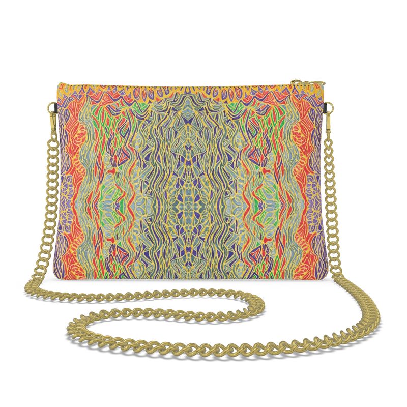 Esat on bag with chain