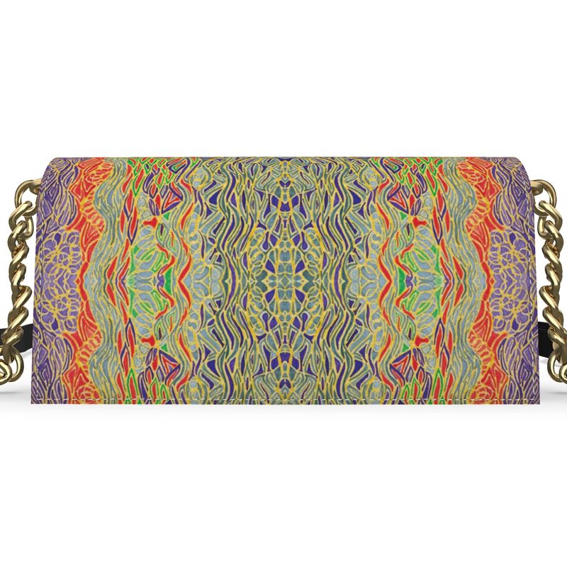 Esat on leather evening bag