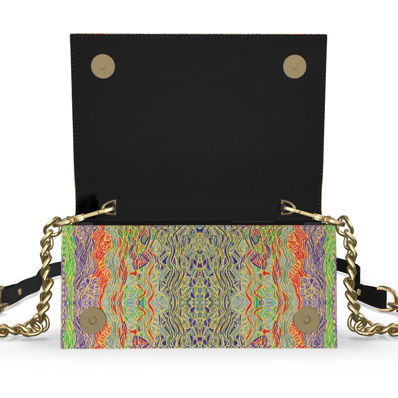 Esat on leather evening bag