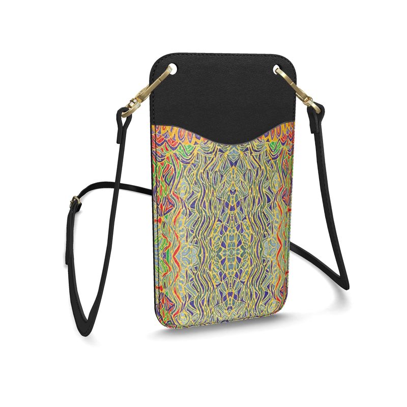 Esat on leather phone case with strap